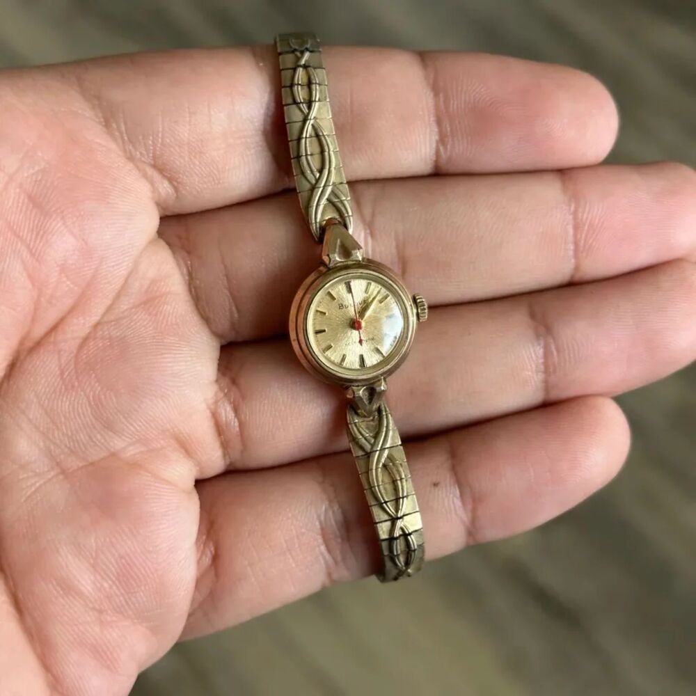 Vintage Bulova Women’s 10kt RGP Automatic Wrist Watch 17 Jewels R64113